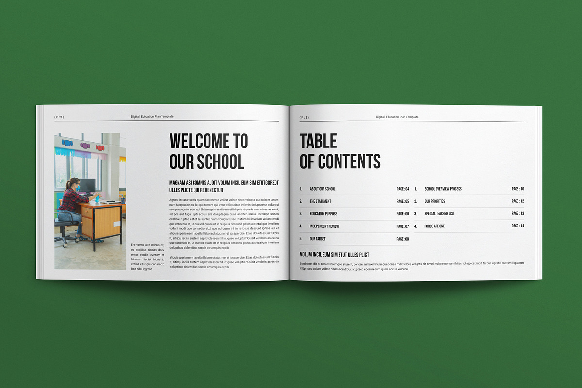 Digital Education Plan Landscape, a Brochure Template by E-Type (Photo 2 of 7)