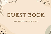 Guest Book - Clean Modern Font, a Handwritten Font by Mightyfire (Thumbnail 1 of 4)
