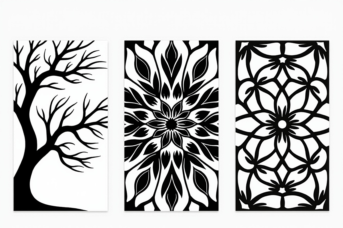 Decorative Tree Floral Mandala Tile, a Decorative Illustration by Artivon (Photo 6 of 6)