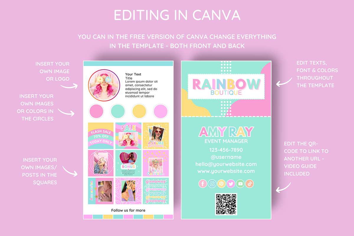 Business Card Template for Business, a Business Card Template by SunshineStudioBoutique (Photo 4 of 9)