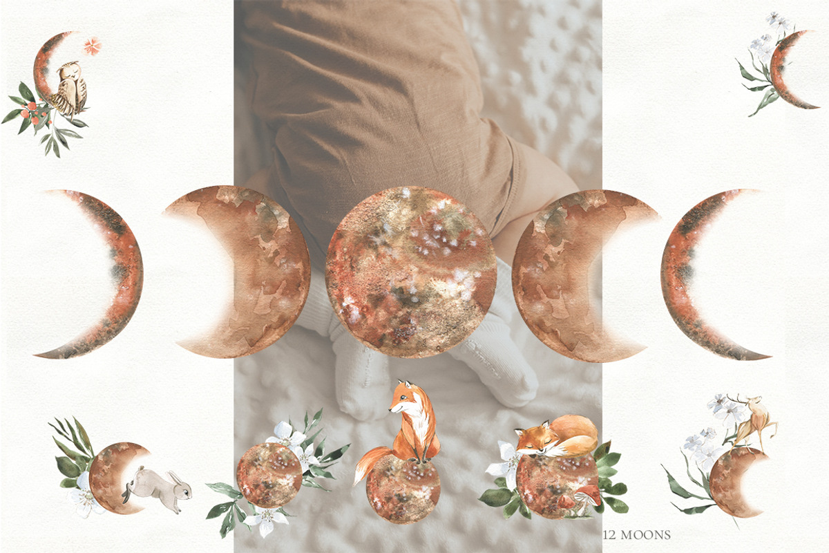 Woodland animal watercolor set, an Animal Illustration by Love Watercolor Store (Photo 12 of 15)