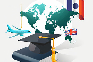 Study abroad concept design of gradu, a Technology Photo by Pixeness Studio