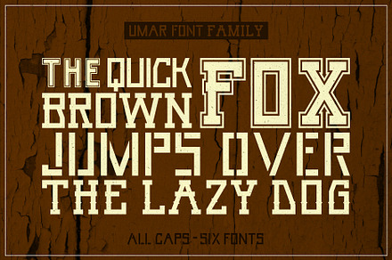 UMAR - 6 Fonts + Bonus