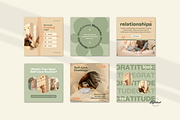 Self-Care Instagram Templates Canva, a Social Media Template by Kalstud (Thumbnail 4 of 8)
