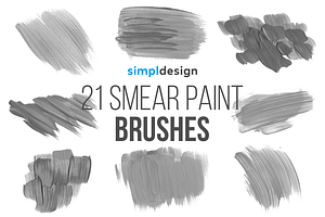 Stamp Smear Paint Brushes