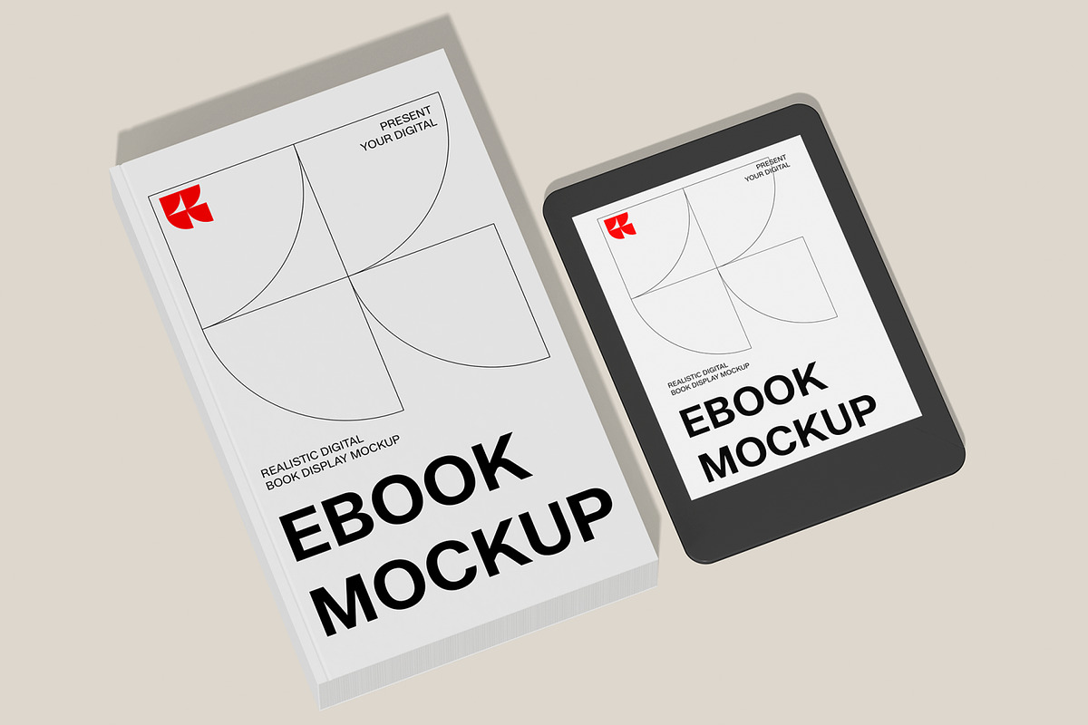 Ebook Mockup, a Merchandise Mockup by Unerispace (Photo 3 of 6)