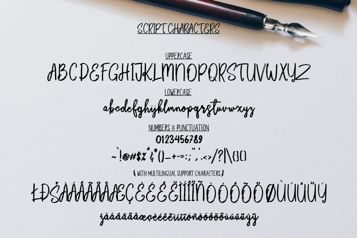 Bikarosta Font Duo with Extras, a Script Font by Maulana Creative (Photo 16 of 17)