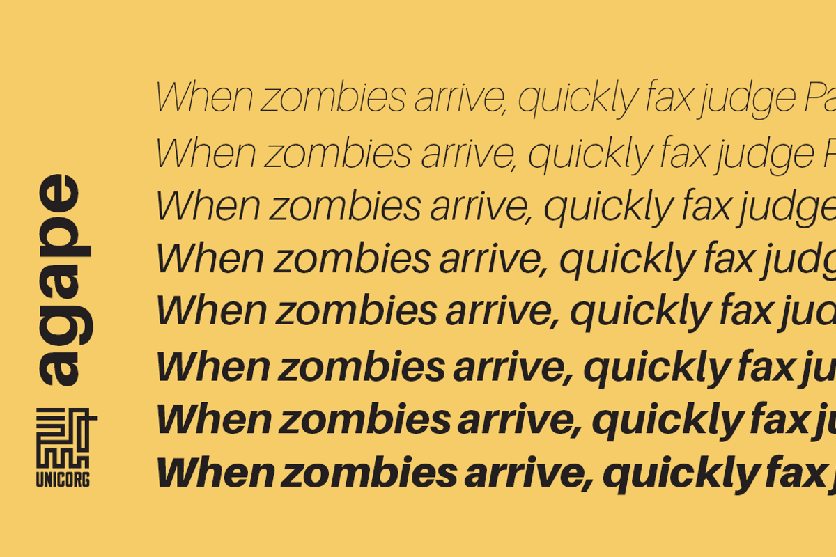 Agape Font Family preview 4
