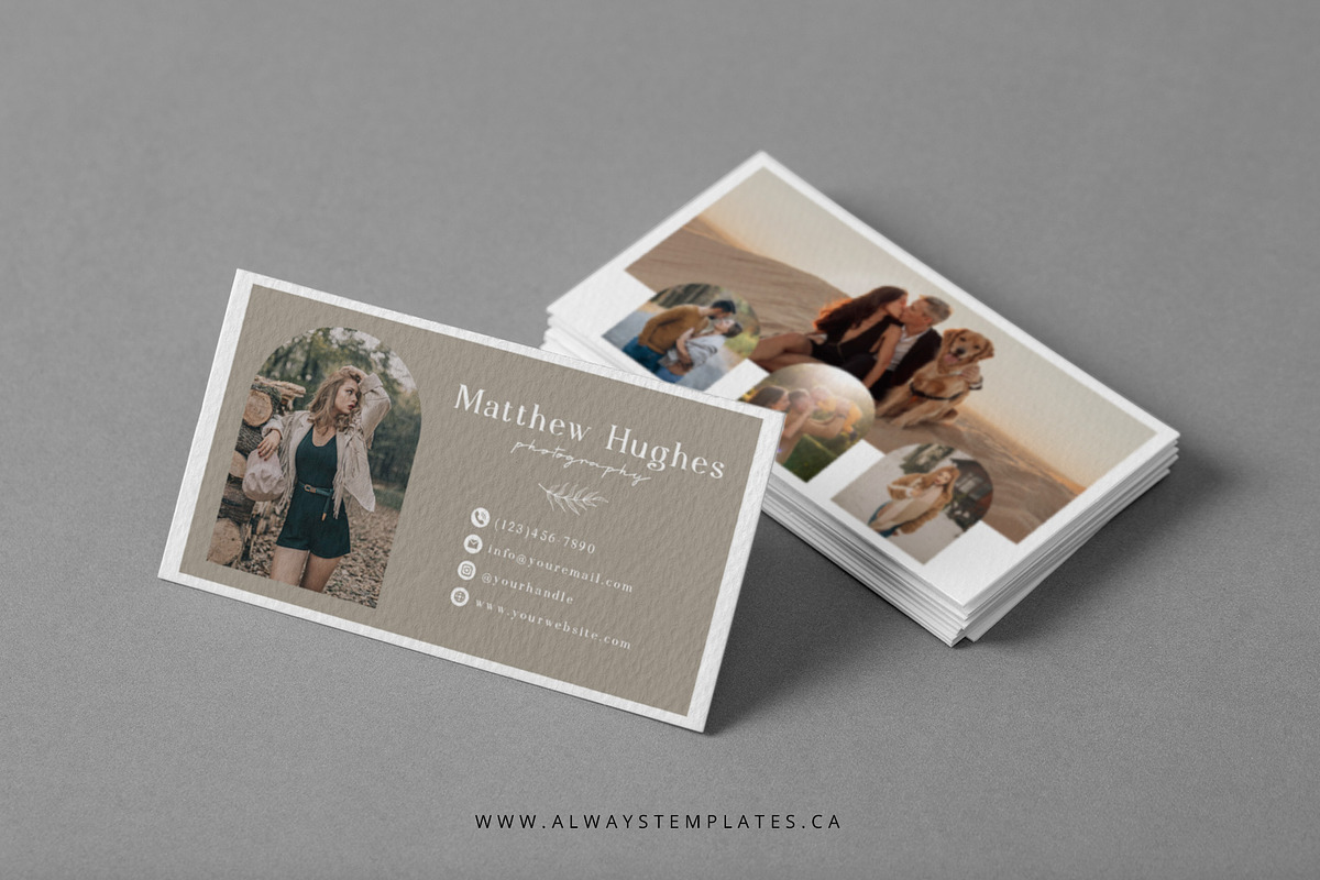 Photo Business Card Template BC004, a Business Card Template by Always Templates (Photo 2 of 2)