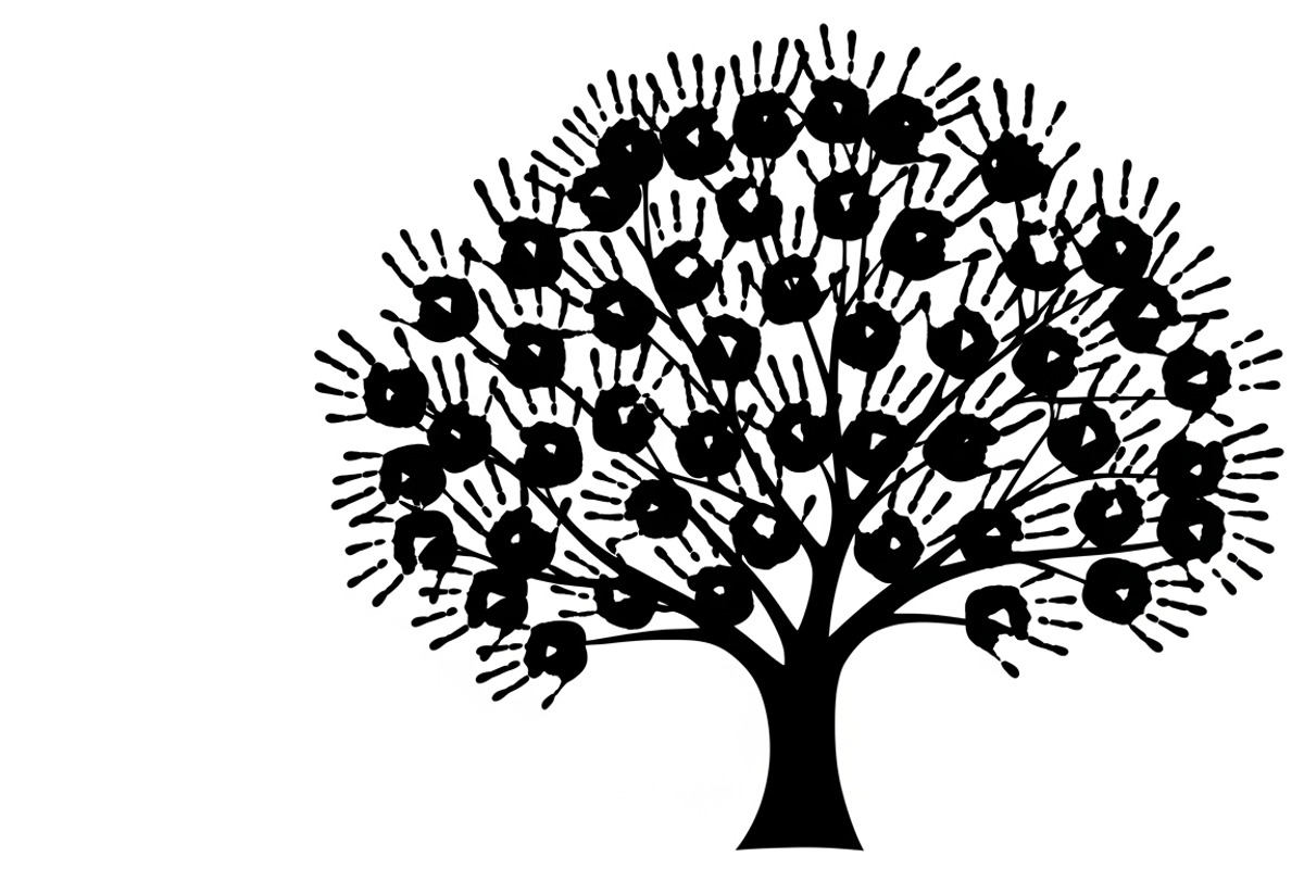 family handprint tree silhouette, an Illustration by Amazin_art (Photo 18 of 29)
