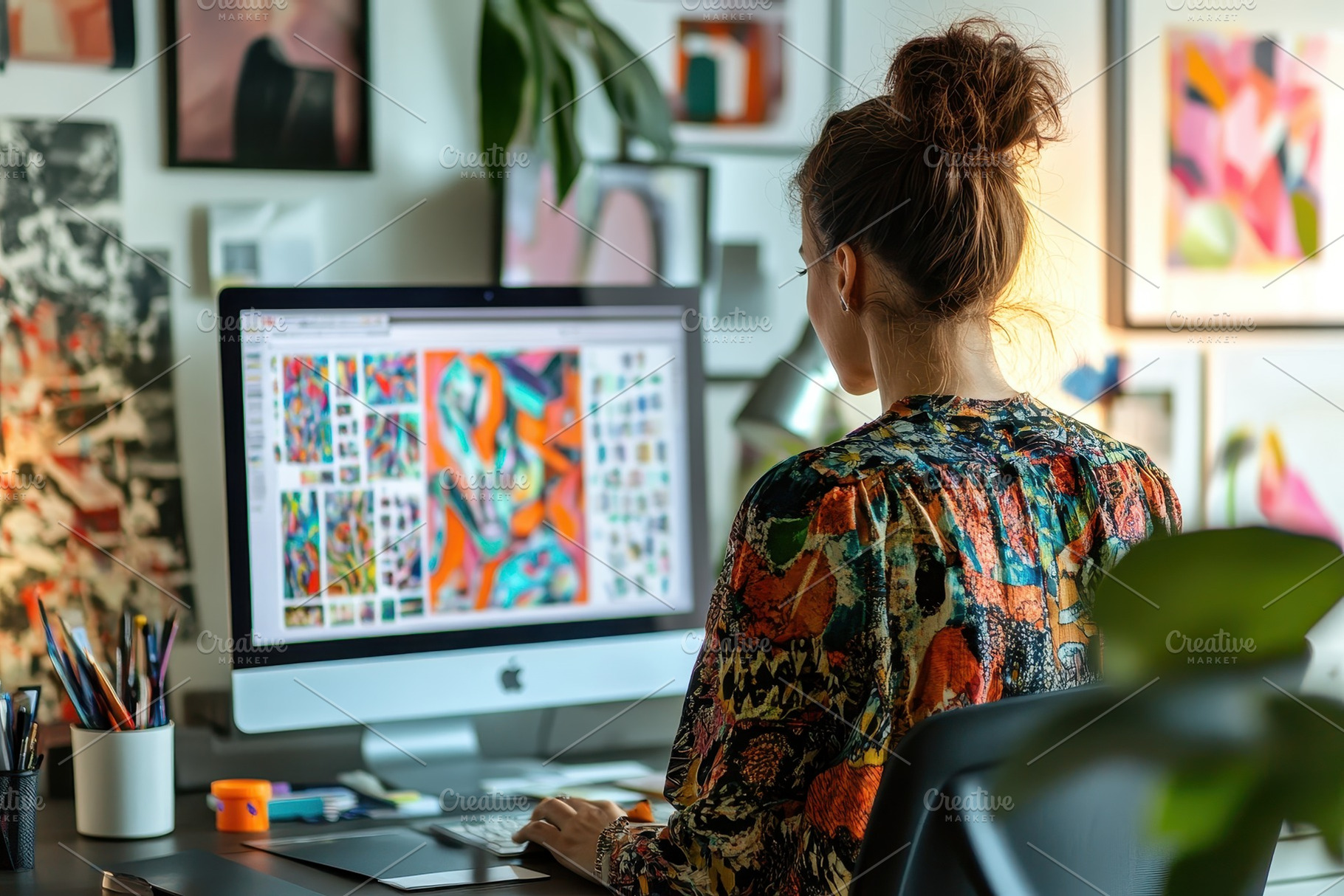 Brazilian woman works on online, a Photo by Pavel_design