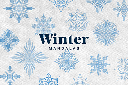 15 Winter Mandalas