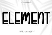 Element, a Sans Serif Font by FreshTypeINK (Thumbnail 1 of 7)