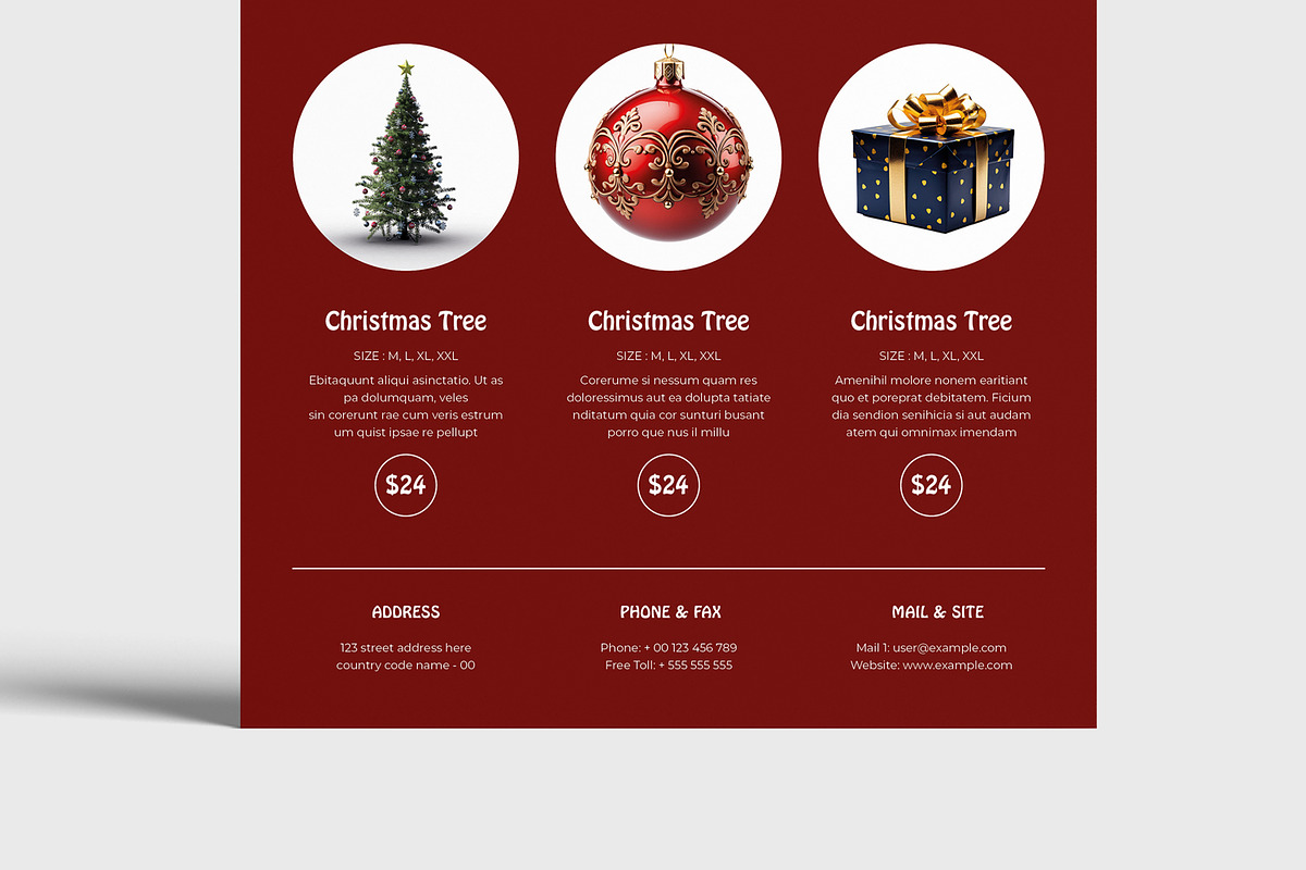 Christmas Catalog Brochure Template, a Brochure Template by MightyDesign (Photo 5 of 8)