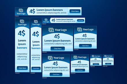 Blue Web Banners