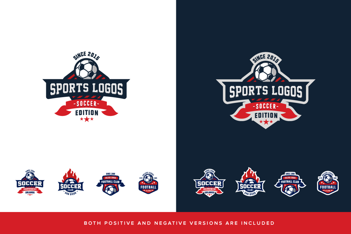 Sports Logos Soccer Football Edition, a Branding & Logo Template by Tortugastudios (Photo 3 of 5)