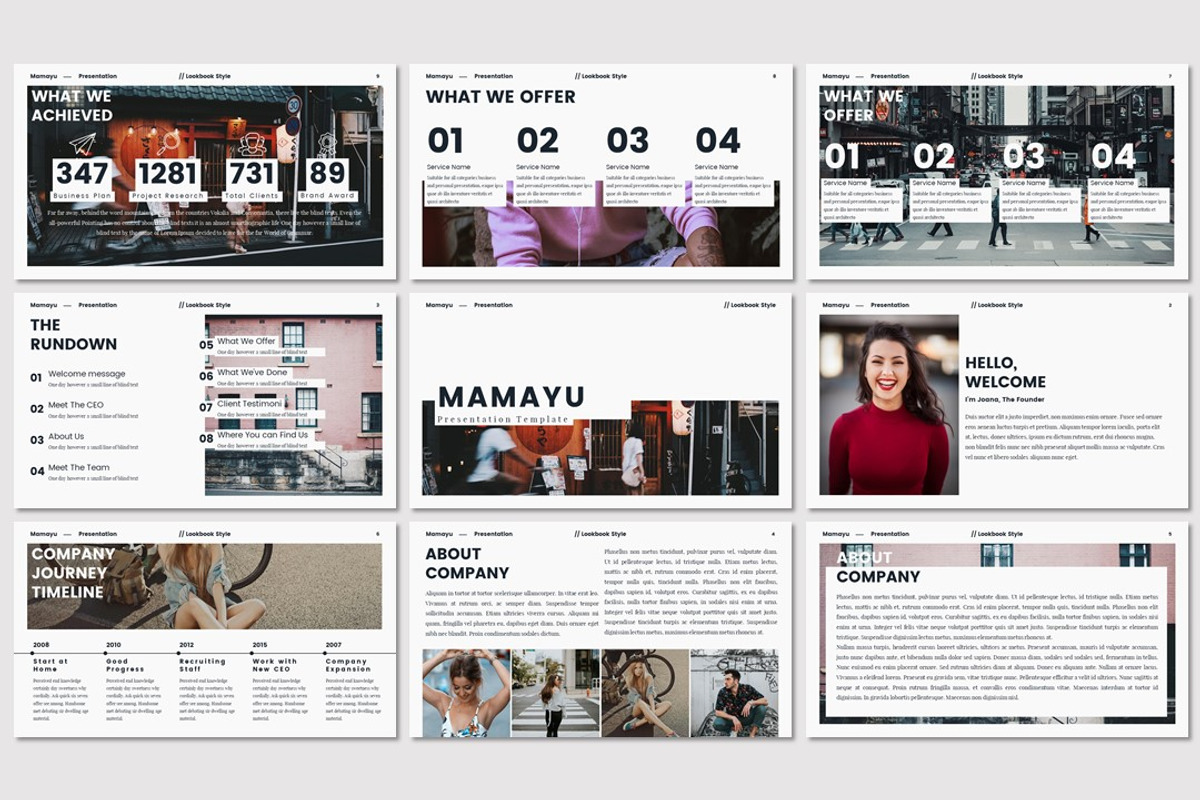 MAMAYU - Lookbook Keynote Template, a Presentation Template by deasign (Photo 2 of 16)