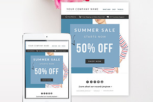 Sale Email Template PSD