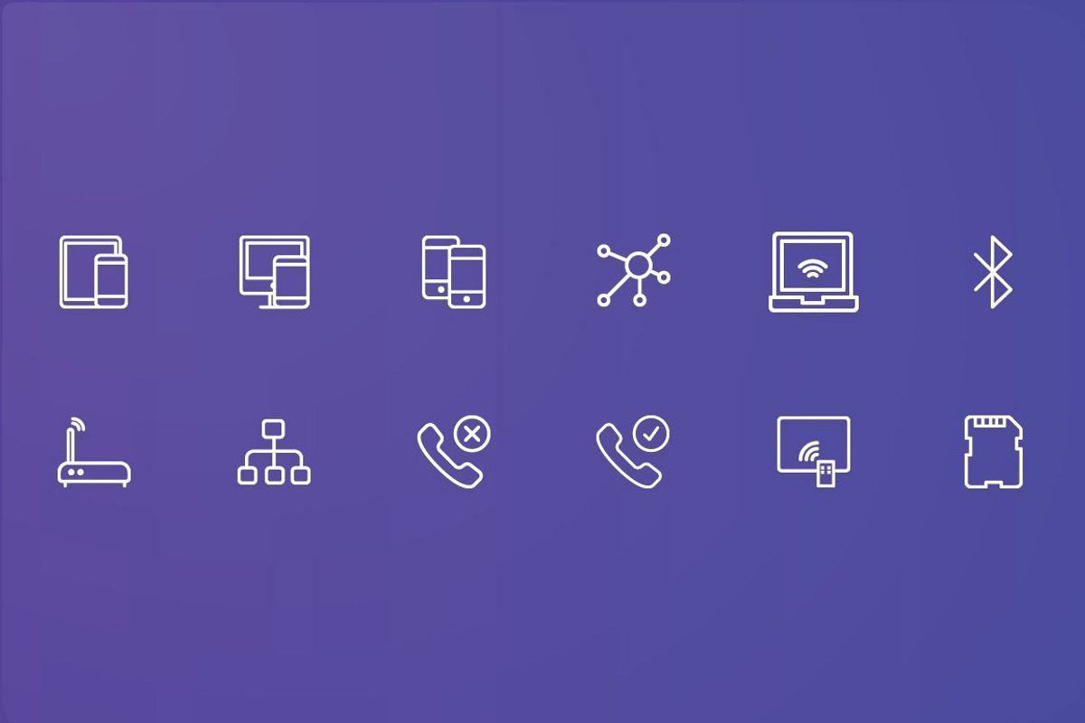 Network and Communication Line Icons, a Solid Icon by FlatLineIcons (Photo 4 of 4)