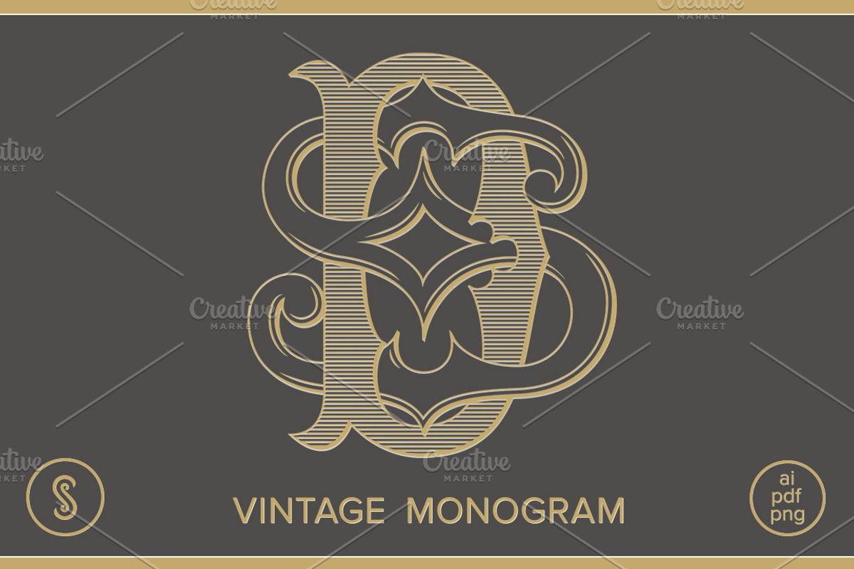 DS Monogram SD Monogram, an Illustration by Shuler Studio (Photo 1 of 6)