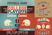 American Football Illustrations, an Education Illustration by Paul Lesser (Thumbnail 1 of 4)