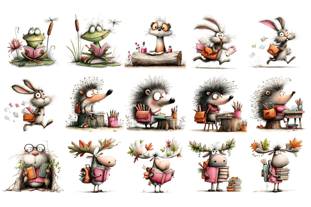 Woodland School PNG Clipart, an Education Illustration by Nicolle's Colorful Art (Photo 4 of 6)