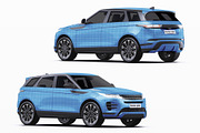 Luxury Compact SUV Wrap Mockup Set, a Product Mockup by Halal Graphic Studio (Thumbnail 10 of 15)