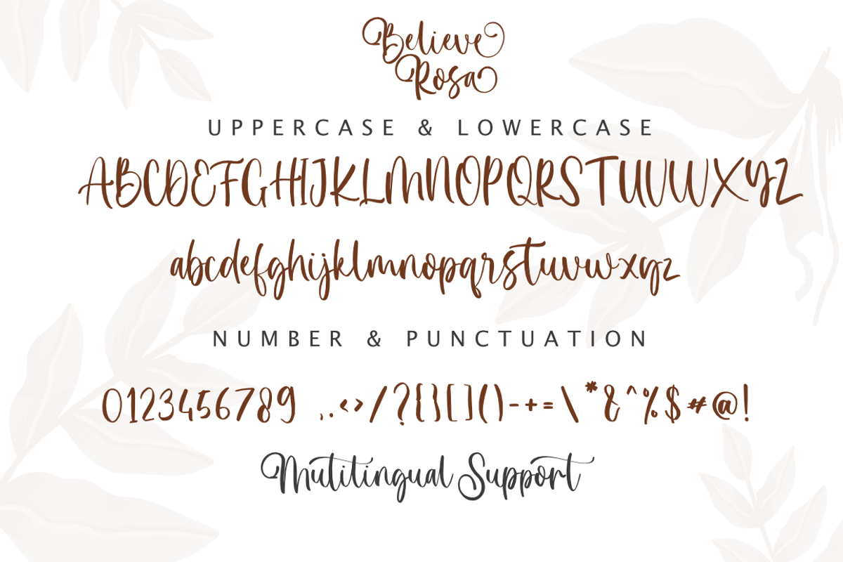 Believe Rosa - Font Duo, a Script Font by Silverdav (Photo 9 of 11)
