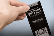 Elegant leather style VIP PASS card, a Card Template by Tzochko (Thumbnail 3 of 3)