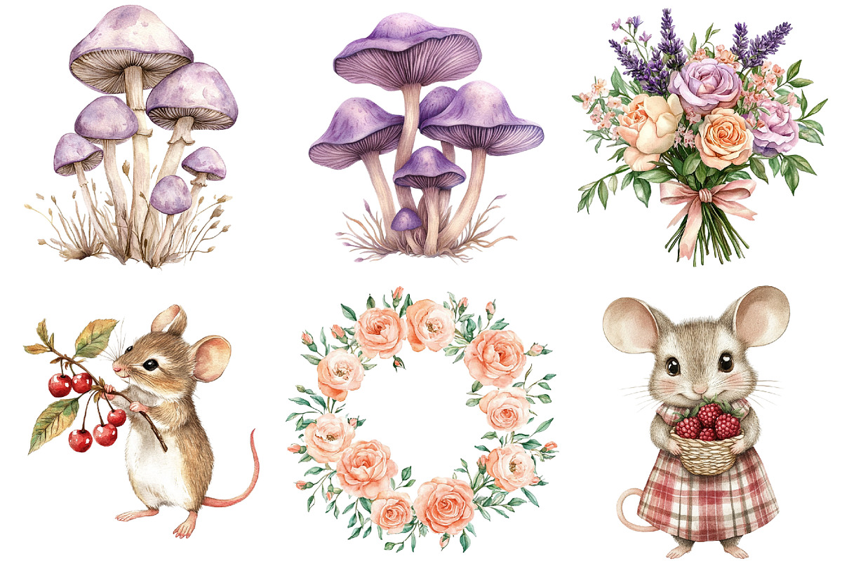 Minnie Animals Mouse Strawberry, an Illustration by CitraGraphics (Photo 5 of 5)