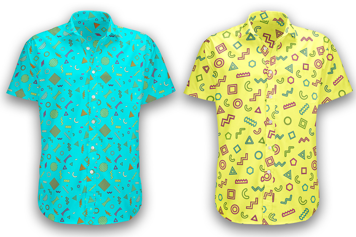 Vector seamless patterns 80s, 90s, a Pattern Graphic by Vectorchoice (Photo 3 of 7)