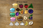 Patisserie Favorites Macaron Pattern, a Food Illustration by Elatedowl (Thumbnail 4 of 11)