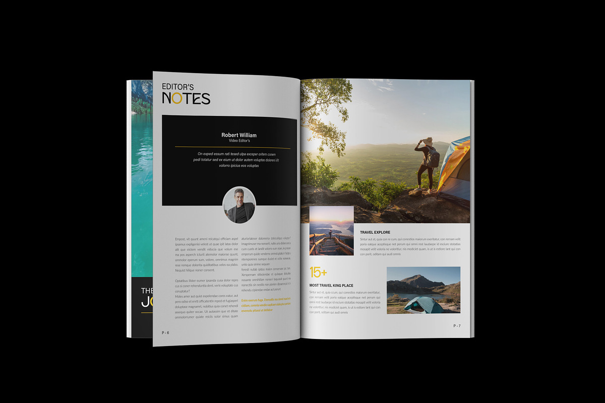 Travel Magazine Template, a Magazine Template by NorthPeak (Photo 4 of 12)