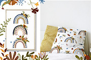 Boho Rainbows, Floral Rainbows, a Decorative Illustration by Usis (Thumbnail 6 of 10)