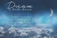 Dream A Little Dream - Font