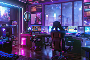 Very spacious room, for gaming with, a Photo by LOGOCREATIVE