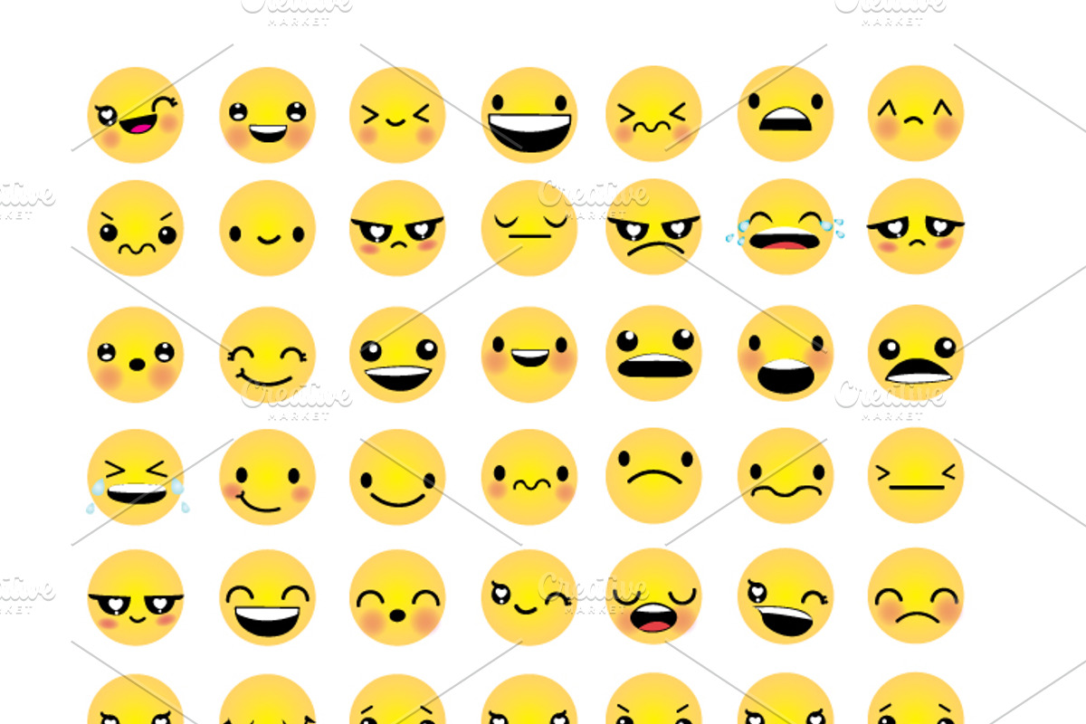 Happy, Happy, Sad, Mad Vector Pack preview 3