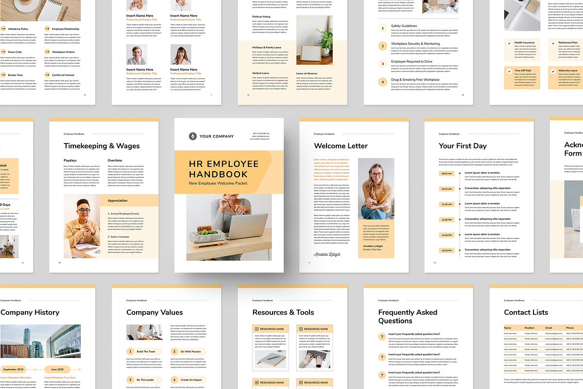 HR Employee Handbook, a Brochure Template by Leaflove (Photo 2 of 9)