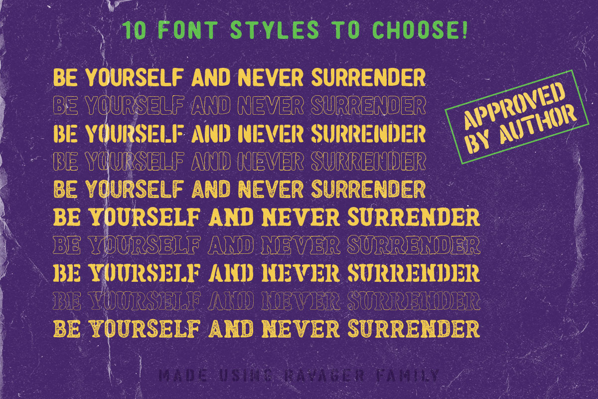Ravager - Organic Typeface Family, a Sans Serif Font by Rillatype Studio (Photo 6 of 9)