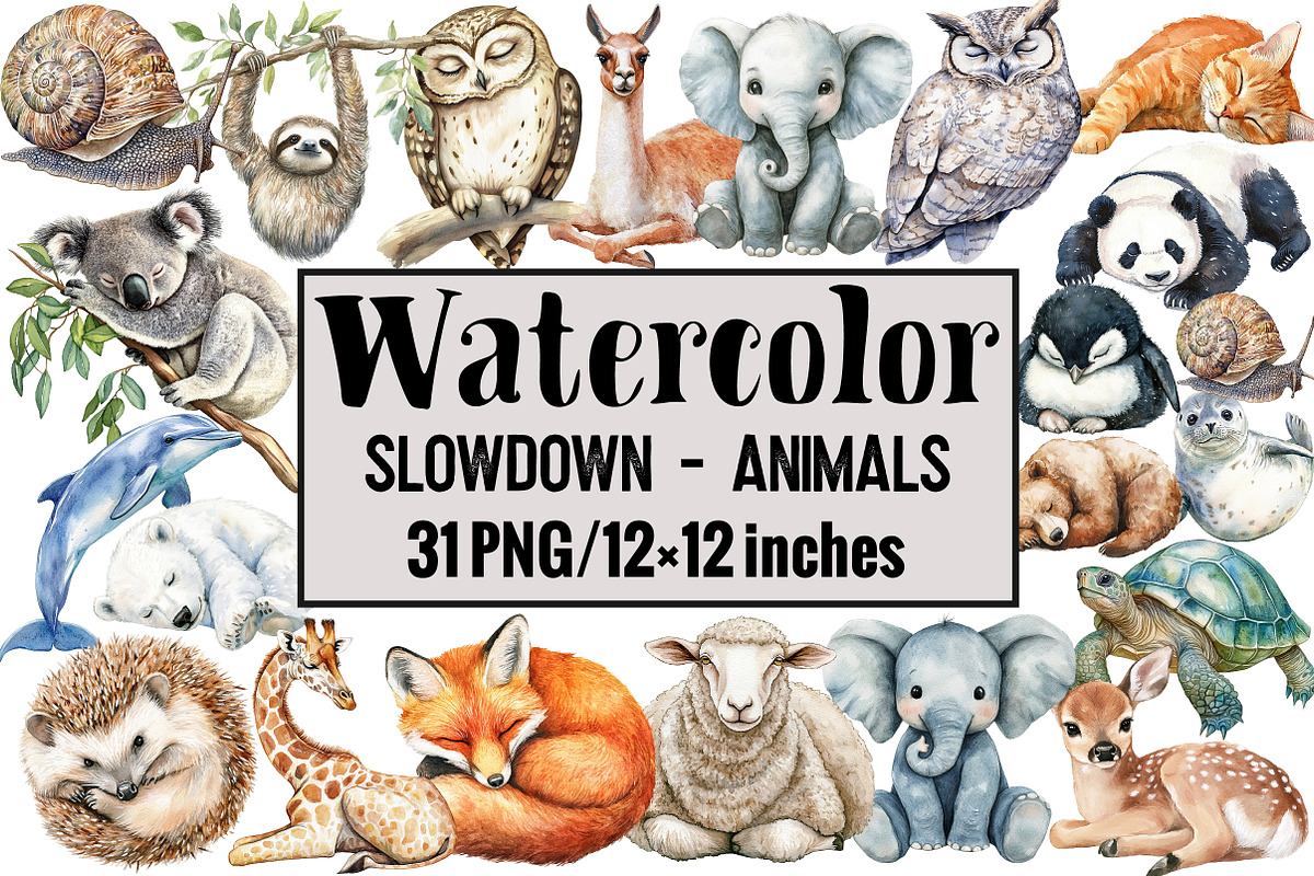 Slowdown - Animals, an Illustration by Design Market (Photo 1 of 3)