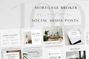 100 Mortgage Broker Social M Posts, a Social Media Template by ZoaniDesign (Thumbnail 1 of 10)
