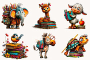 Whimsical Back to School Animals, a Seasonal Illustration by Designworld (Thumbnail 6 of 10)