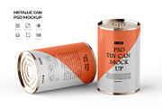 Tin Can Food Container Mockup, a Cups & Container Mockup by Ram Studio LLC (Thumbnail 1 of 6)