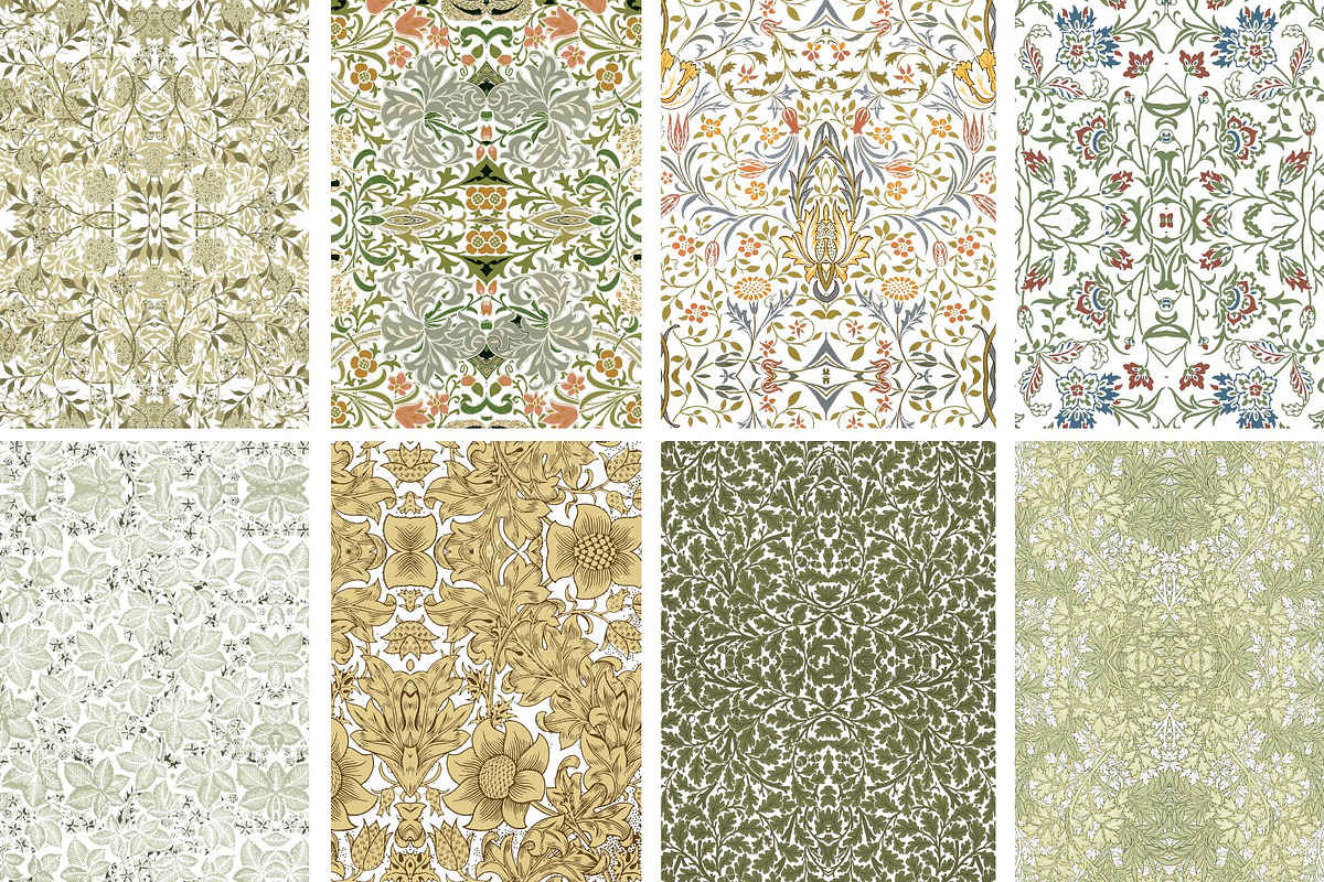William Morris Seamless Pattern 16, a Pattern Graphic by ARTOZEN DIGITAL (Photo 13 of 16)