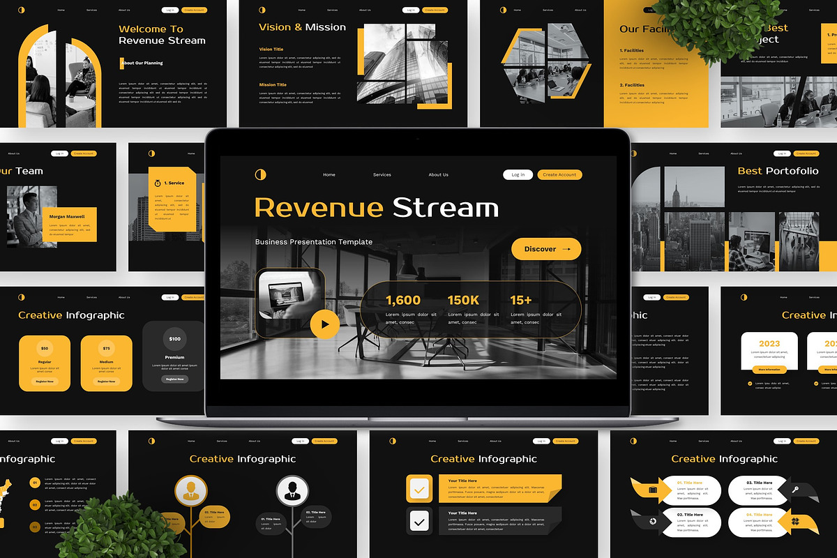 Revenue Stream - Business Powerpoint, a Presentation Template by Deepslide Studio (Photo 6 of 6)