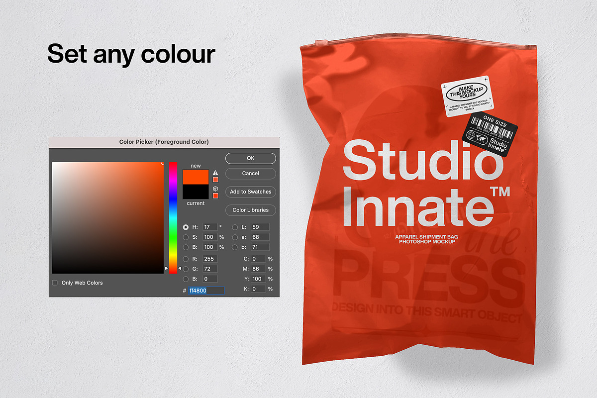 Apparel Shipment Bag Mockup, a Cups & Container Mockup by Studio Innate (Photo 3 of 4)