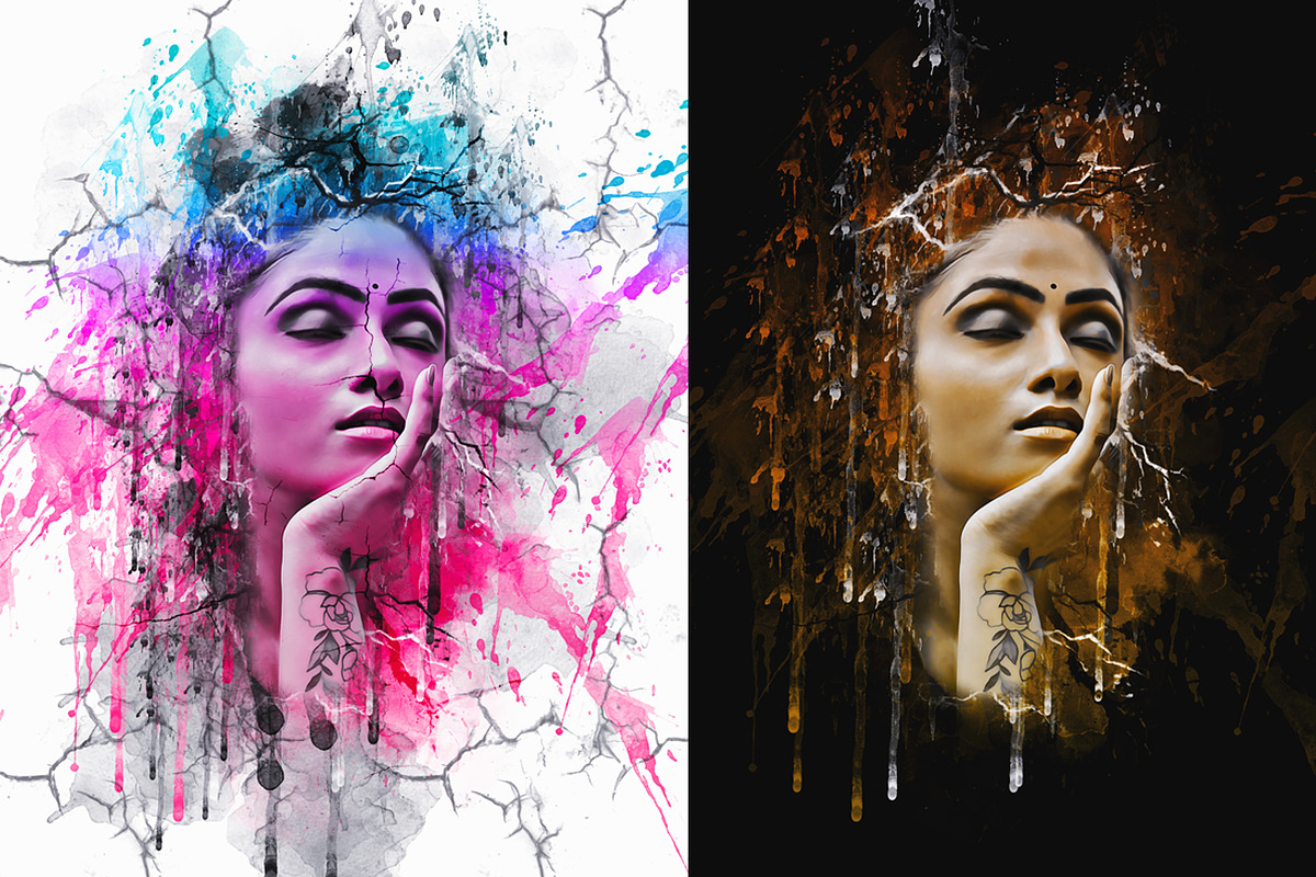 Crake Watercolor Photoshop Action, an Action Add-On by Studio Retouch (Photo 14 of 14)