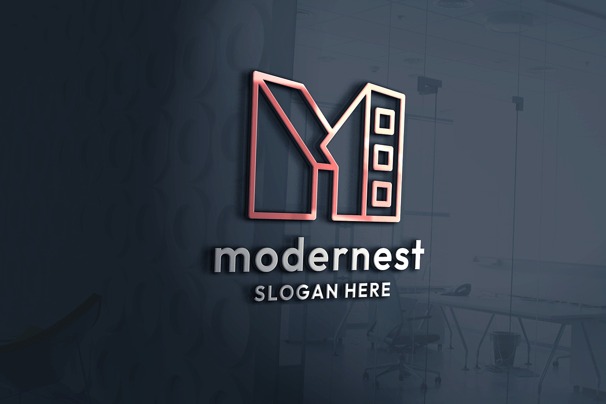Modern Estate Letter M Logo, a Branding & Logo Template by Design_Planet (Photo 3 of 3)