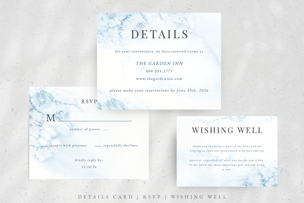 Watercolor Dolphins Wedding Set, an Invitation Template by Kolorata Art (Photo 4 of 5)