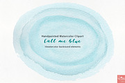 Watercolor background texture blue, a Texture Graphic by LittleAcornGraphics (Thumbnail 7 of 13)